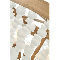 Dune White Sea Glass Semi-Flush Mount