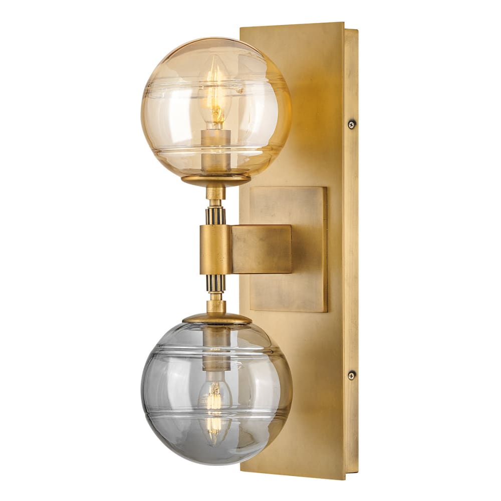 Oberon 2 Light Sconce - Brass