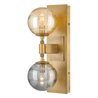 Oberon 2 Light Sconce - Brass