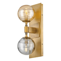 Oberon 2 Light Sconce - Brass