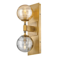 Oberon 2 Light Sconce - Brass