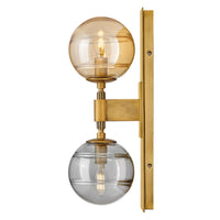 Oberon 2 Light Sconce - Brass
