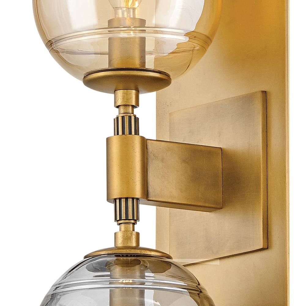 Oberon 2 Light Sconce - Brass