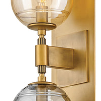 Oberon 2 Light Sconce - Brass