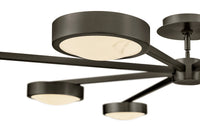 Cava Chandelier/Semi-Flush Mount - Black