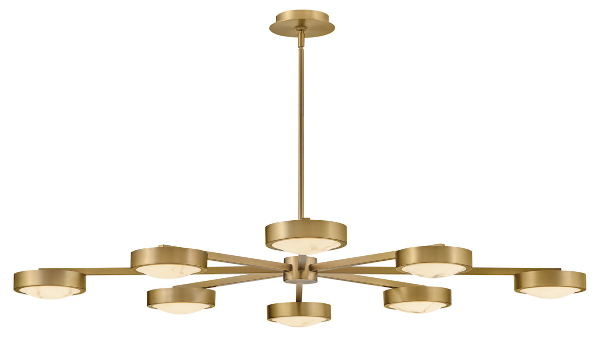 Cava Chandelier/Semi-Flush Mount - Brass