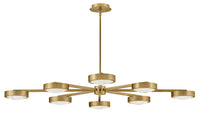 Cava Chandelier/Semi-Flush Mount - Brass