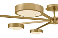 Cava Chandelier/Semi-Flush Mount - Brass