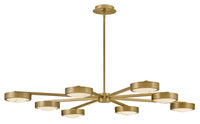 Cava Chandelier/Semi-Flush Mount - Brass