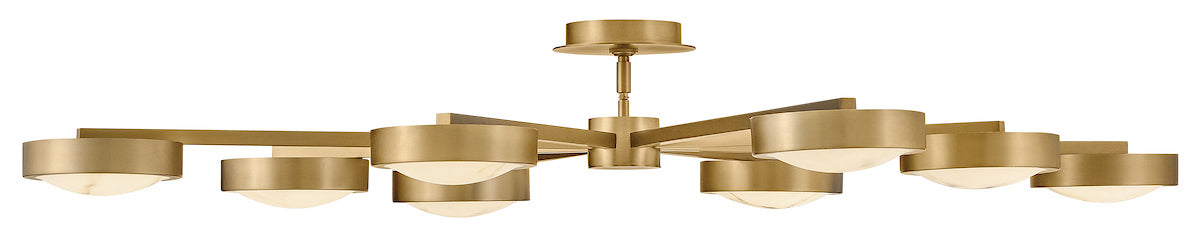 Cava Chandelier/Semi-Flush Mount - Brass