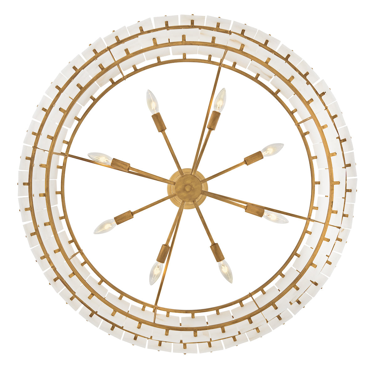 Simone Alabaster Drum Chandelier