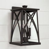Capital Lighting Harwich Coastal Outdoor Wall Lantern -16.5 - Black 946531BK Coastal Lighting