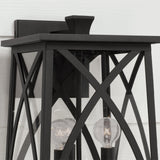 Capital Lighting Harwich Coastal Outdoor Wall Lantern -16.5 - Black 946531BK Coastal Lighting
