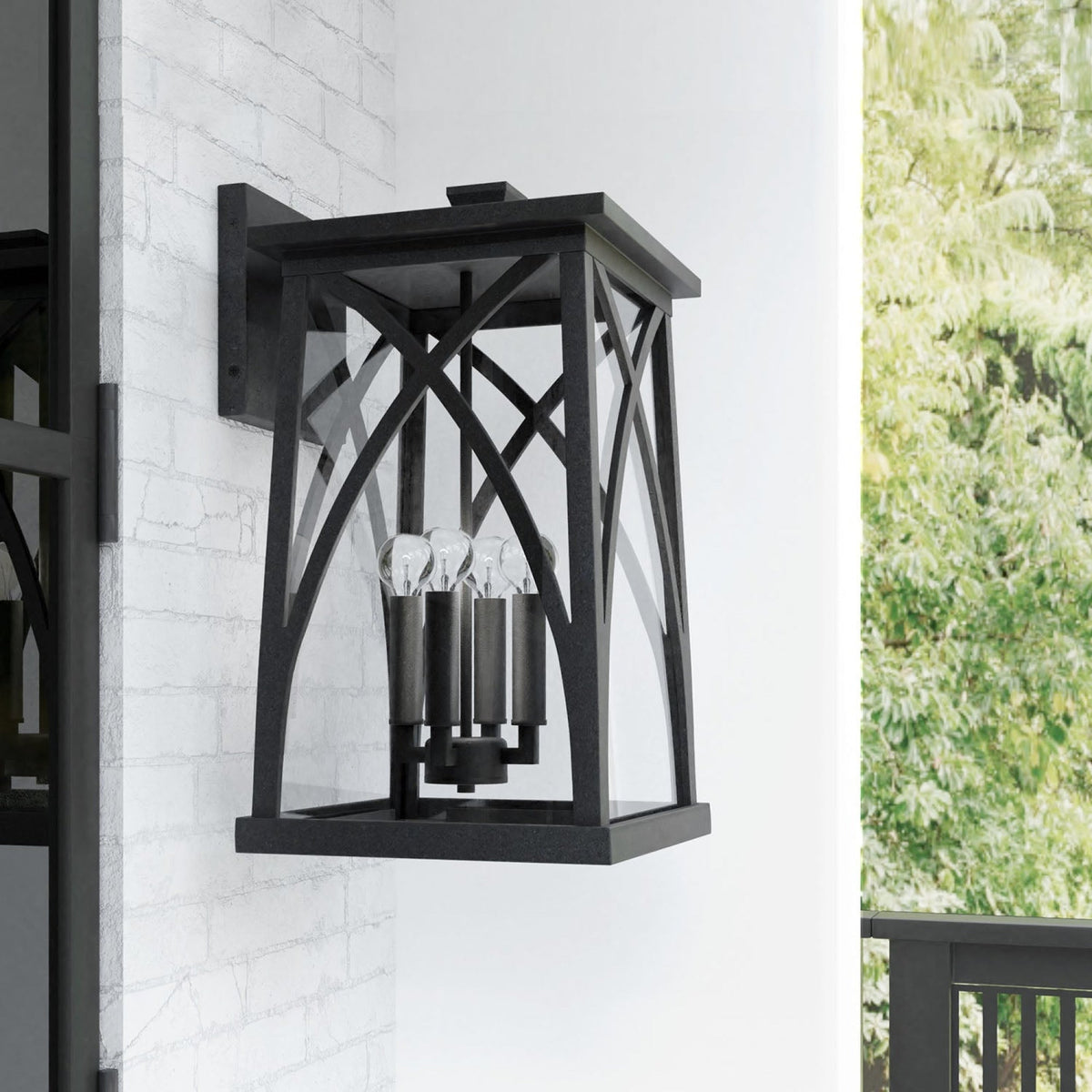 Capital Lighting Harwich Coastal Outdoor Wall Lantern - 20 - Black 946541BK Coastal Lighting