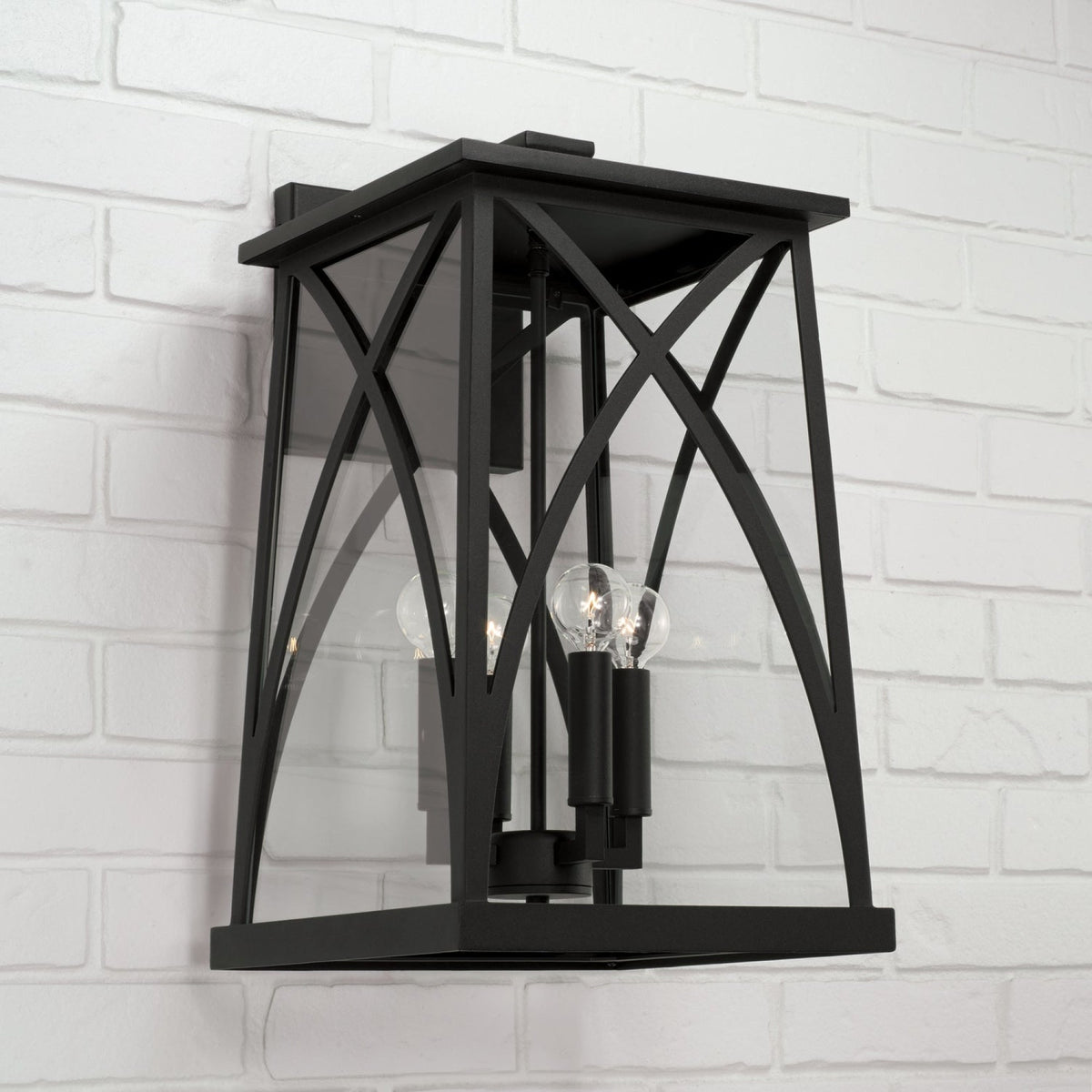 Capital Lighting Harwich Coastal Outdoor Wall Lantern - 20 - Black 946541BK Coastal Lighting