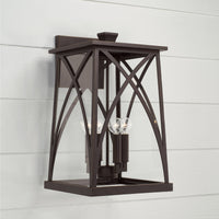 Capital Lighting Harwich Coastal Outdoor Wall Lantern - 20 - Oiled Bronze 946541OZ Coastal Lighting