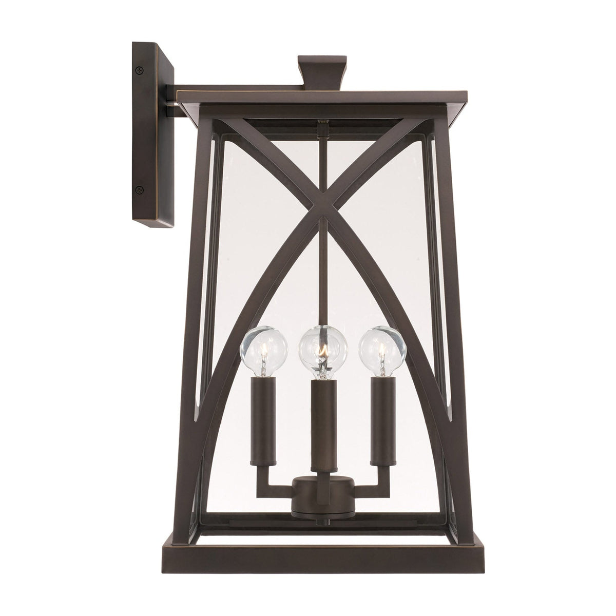 Capital Lighting Harwich Coastal Outdoor Wall Lantern - 20 - Oiled Bronze 946541OZ Coastal Lighting