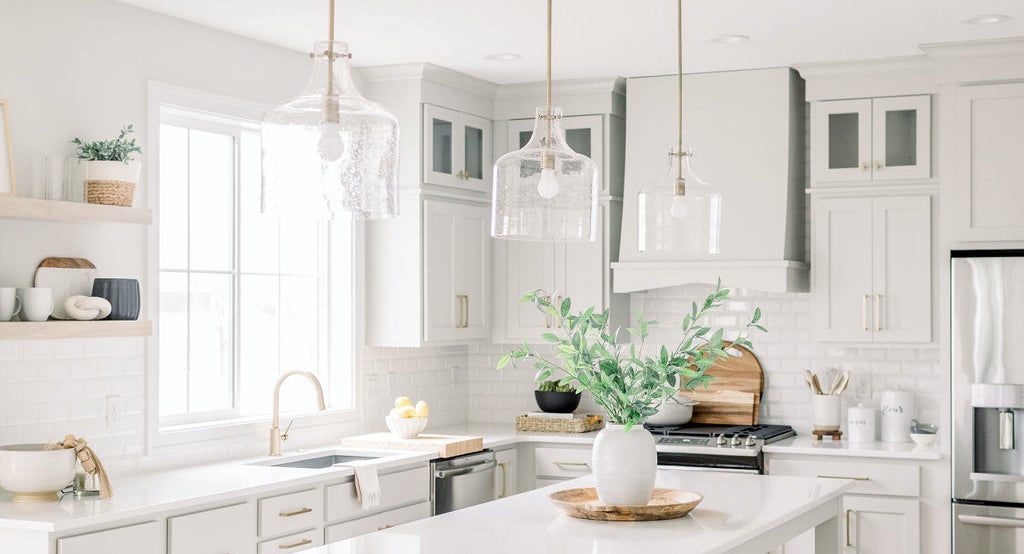 Crawford One Light Pendant Seeded Glass - Aged Brass