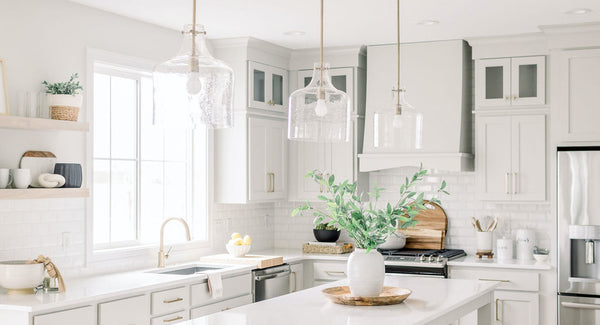 Crawford One Light Pendant Seeded Glass - Aged Brass