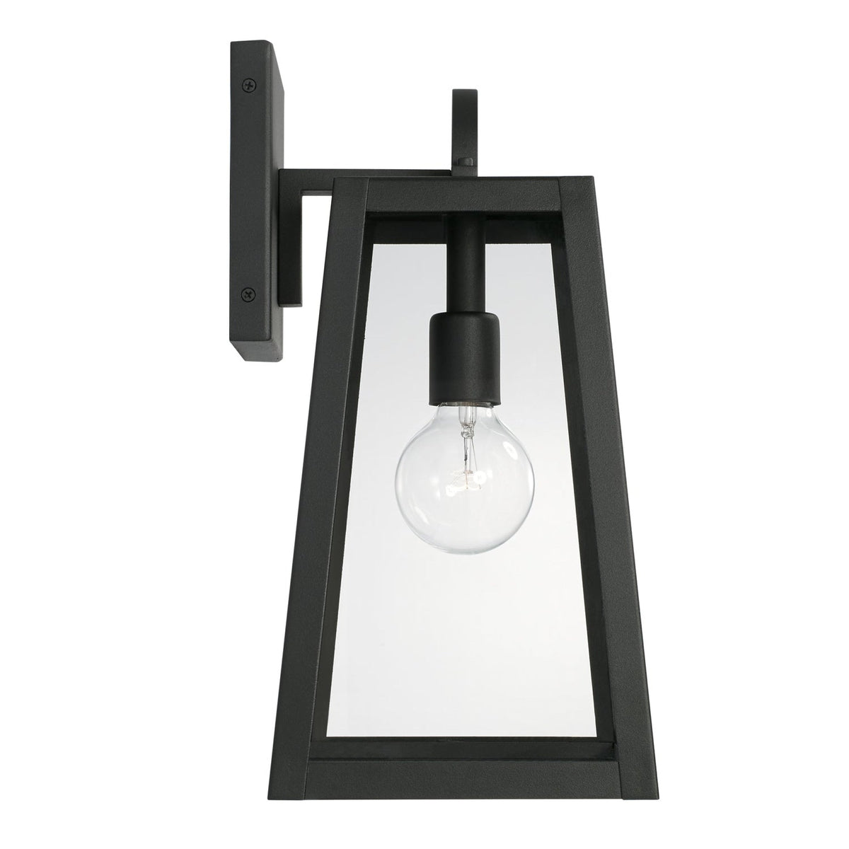 Capital Lighting Leighton - 1 Light Coastal Outdoor Wall Lantern - 16 - Black 943711BK Coastal Lighting