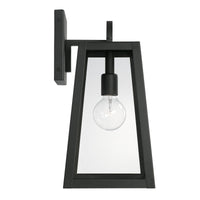 Capital Lighting Leighton - 1 Light Coastal Outdoor Wall Lantern - 16 - Black 943711BK Coastal Lighting