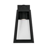 Capital Lighting Leighton - 1 Light Coastal Outdoor Wall Lantern - Dark Sky - 16 - Black 943711BK-GL Coastal Lighting