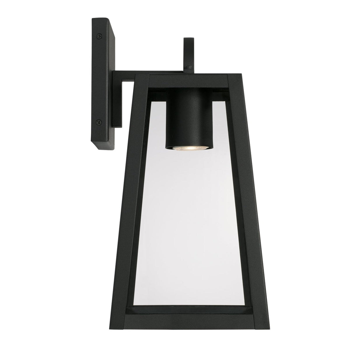 Capital Lighting Leighton - 1 Light Coastal Outdoor Wall Lantern - Dark Sky - 16 - Black 943711BK-GL Coastal Lighting