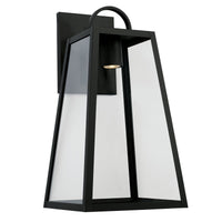 Coastal Lighting Leighton - 1 Light Outdoor Wall Lantern 943713BK-GL Coastal Lighting