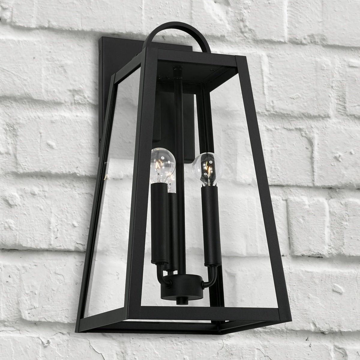 Capital Lighting Leighton - 3 Light Coastal Outdoor Wall Lantern - 19.5 - Black 943732BK Coastal Lighting