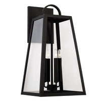 Capital Lighting Leighton - 4 Light Coastal Outdoor Wall Lantern - 23 - Black 943743BK Coastal Lighting