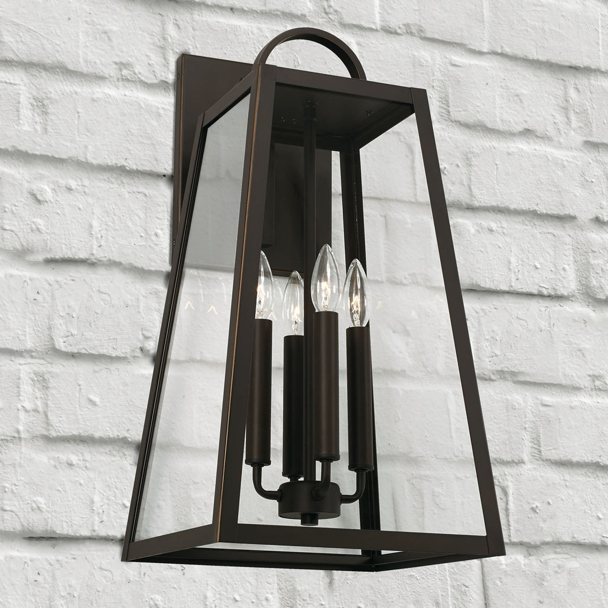 Capital Lighting Leighton - 4 Light Coastal Outdoor Wall Lantern - 23 - Oiled Bronze 943743OZ Coastal Lighting