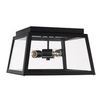 Capital Lighting Leighton - Coastal Outdoor Flush Mount - Black 943736BK Coastal Lighting