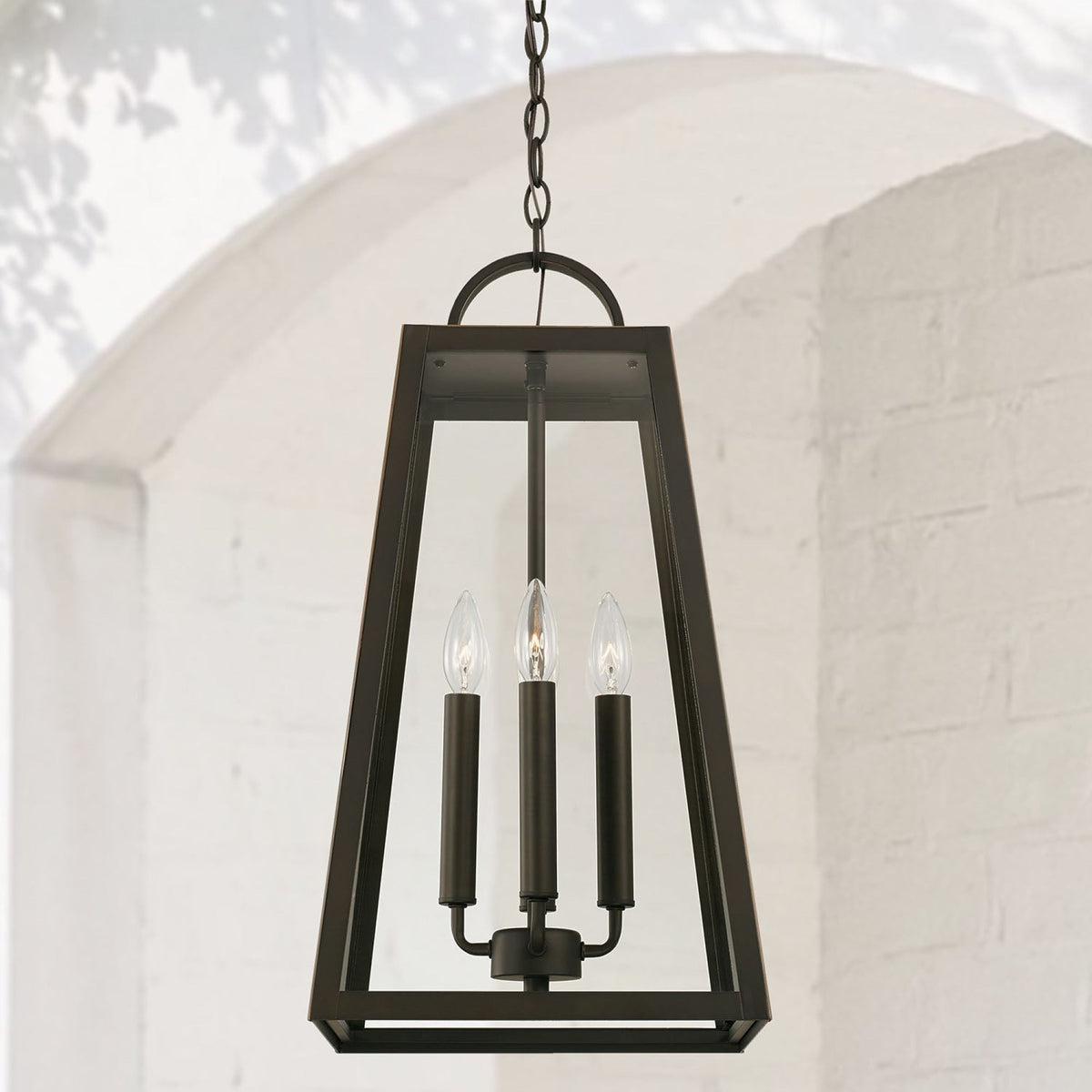 Capital Lighting Leighton - Coastal Outdoor Hanging Lantern - Oiled Bronze 943744OZ Coastal Lighting