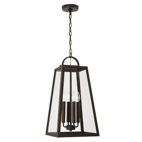 Capital Lighting Leighton - Coastal Outdoor Hanging Lantern - Oiled Bronze 943744OZ Coastal Lighting