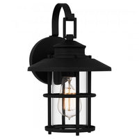 Lombard Coastal Outdoor Wall Lantern - Small 12.75" - Black