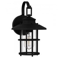 Lombard Coastal Outdoor Wall Lantern - Small 12.75" - Black