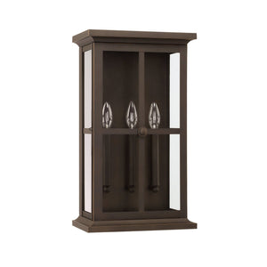 Capital Lighting Mansell Three Light Outdoor Wall Lantern 926431OZ Coastal Lighting