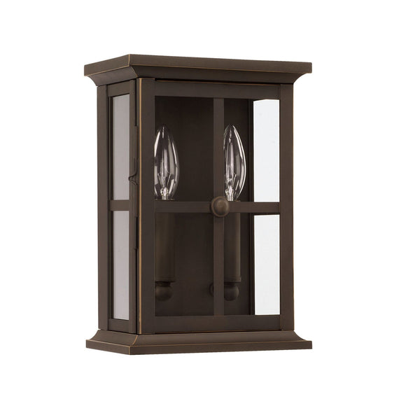 Capital Lighting Mansell Two Light Outdoor Wall Lantern 926421OZ Coastal Lighting
