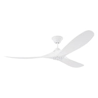 Generation Lighting Marathon Coastal Marine Grade Ceiling Fan (Energy Star Qualified) - 60 Matte White 3MGMR60RZW Coastal Lighting