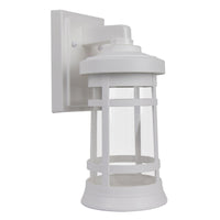 Wave Marlex Non-Corrosive Artisan Cylinder Wall Mount - Small S50S-C-WH White Coastal Lighting