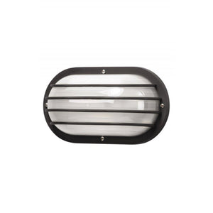 Wave Marlex Non-Corrosive Oval Nautical Wall Mount S76WF-BK Black Coastal Lighting