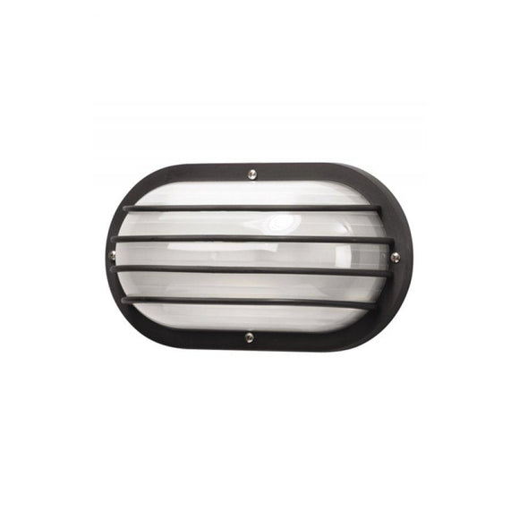 Wave Marlex Non-Corrosive Oval Nautical Wall Mount S76WF-BK Black Coastal Lighting