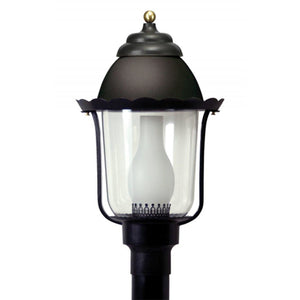 Wave Marlex Non-Corrosive Victorian Post Top 124-BK Coastal Lighting