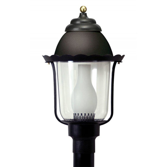 Wave Marlex Non-Corrosive Victorian Post Top 124-BK Coastal Lighting