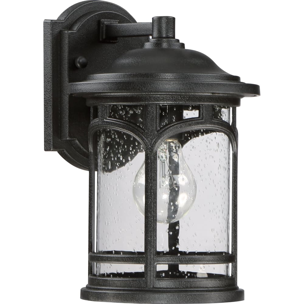 Marblehead Coastal Outdoor Wall Lantern - Small 11" - Black