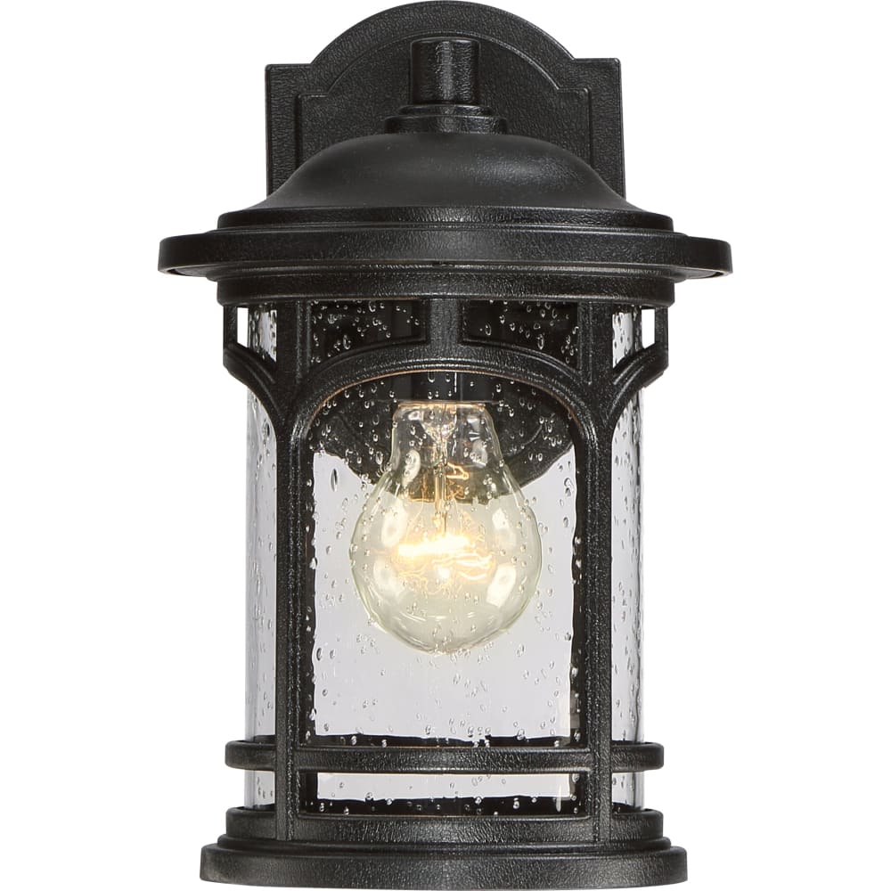Marblehead Coastal Outdoor Wall Lantern - Small 11" - Black