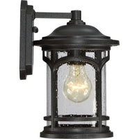 Marblehead Coastal Outdoor Wall Lantern - Small 11" - Black