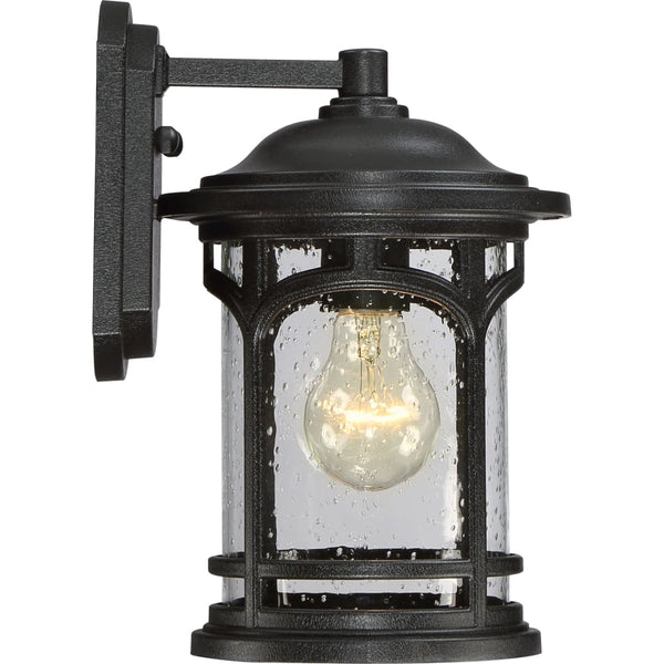 Marblehead Coastal Outdoor Wall Lantern - Small 11" - Black