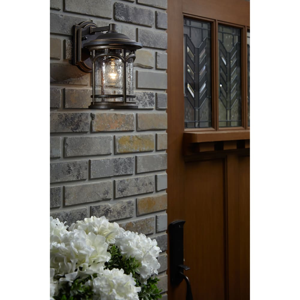 Marblehead Coastal Outdoor Wall Lantern - Small 11" - Bronze
