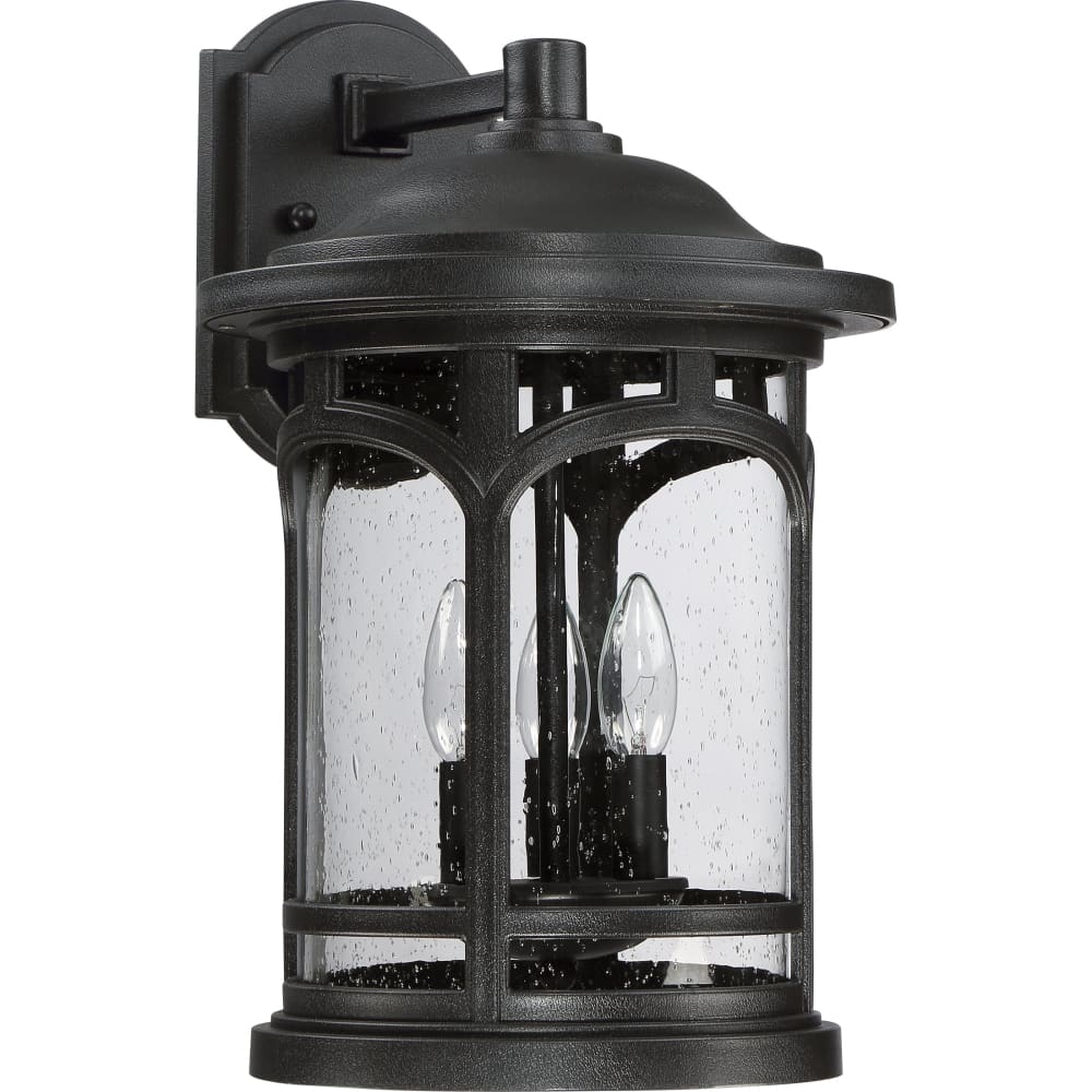 Marblehead Coastal Outdoor Wall Lantern -  Large 17.75" - Black